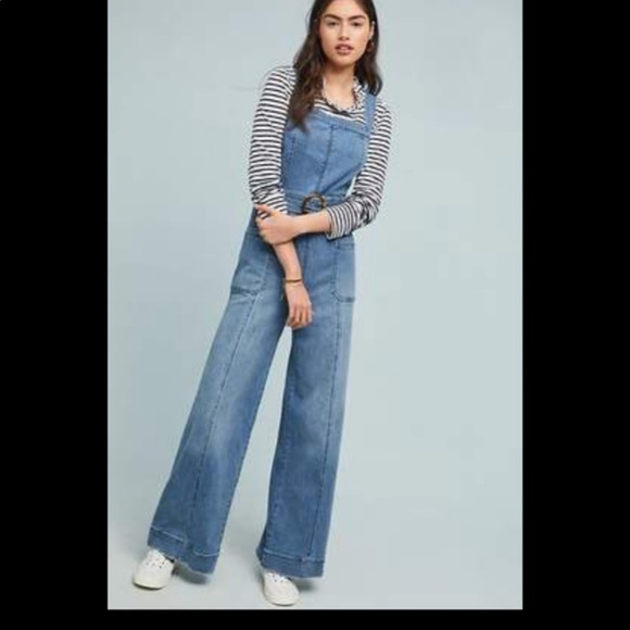 Anthropologie Pants - NWT Anthropologie Pilcro Belted Denim Jumpsuit